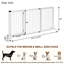 Amberlynne Wood Free Standing Pet Gate With Door