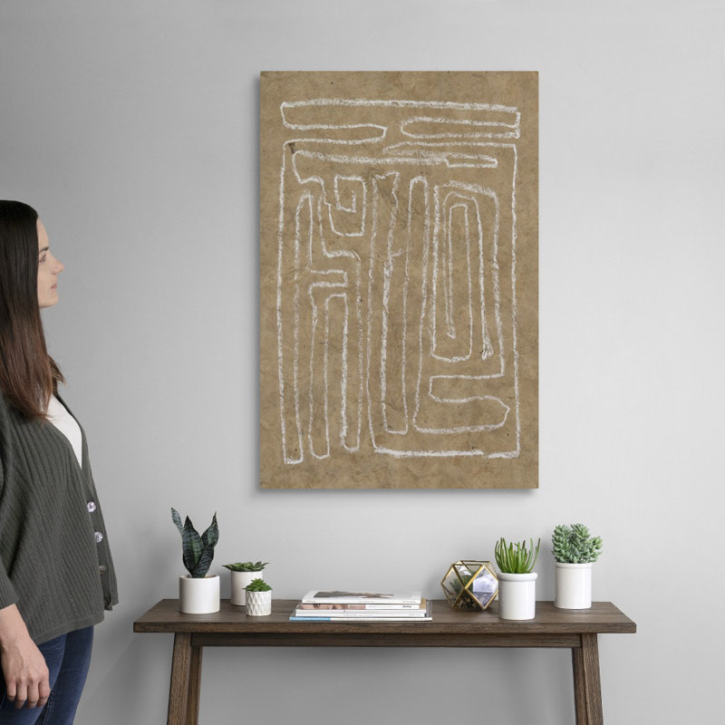 «The Runes I» par Jennifer Goldberger - reproduction d'art, Toile tendue, H 36 po x l 24 po x P 1,25 po