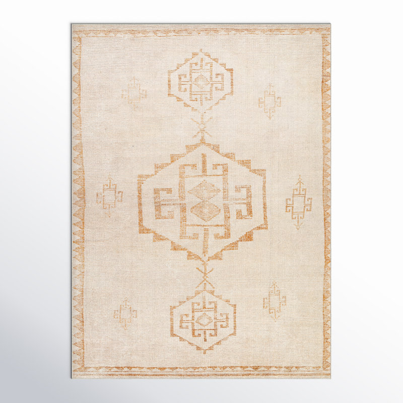 Becki Owens x Livabliss Modern Scandi Boho Apricot Beige Area Rug, Rectangle 6'7" x 9'
