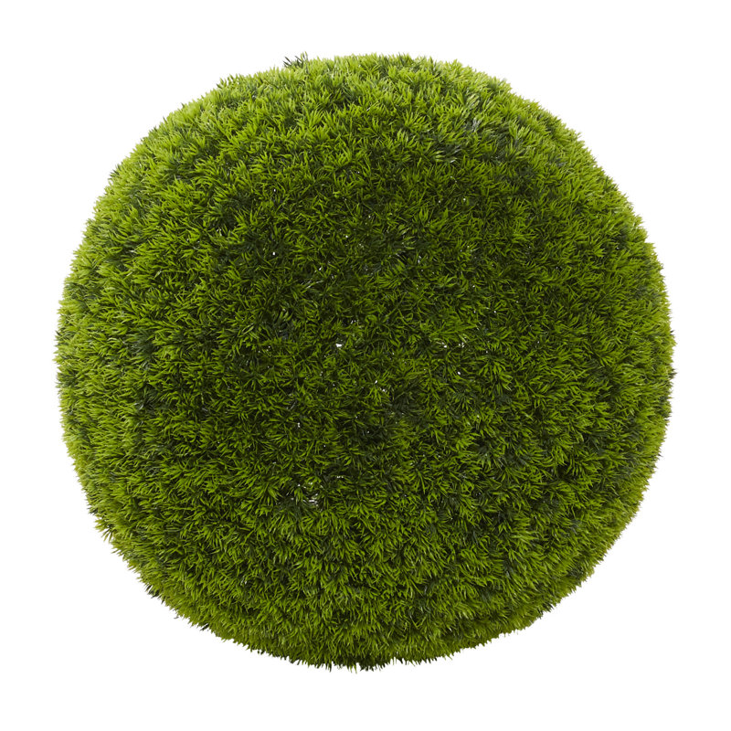 Boule de feuillage artificielle verte, H 22 po x l 22 po x p 22 po