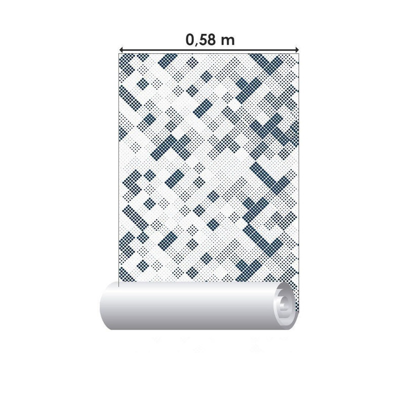 Rouleau de papier peint adhésif L 126 po x l 24 po Merzedes
