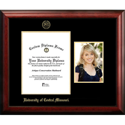 University Central Missouri Embossed Diploma Picture Frame