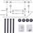 Shower Faucet Set 16" x 32" Rain Shower Head Combo Ceiling Mounted-102156567