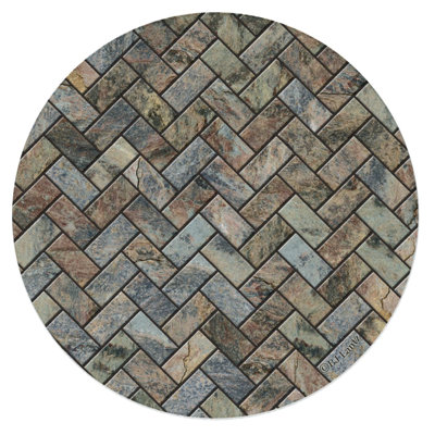 Stoneware Round 4 Piece Coaster Set
