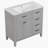 35.98'' Single Bathroom Vanity with Ceramic Top-97767425