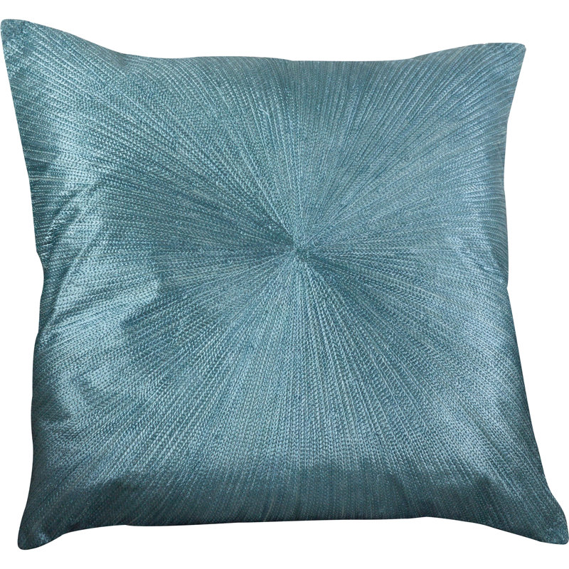 Gemma Design Cotton Throw Pillow, Teal