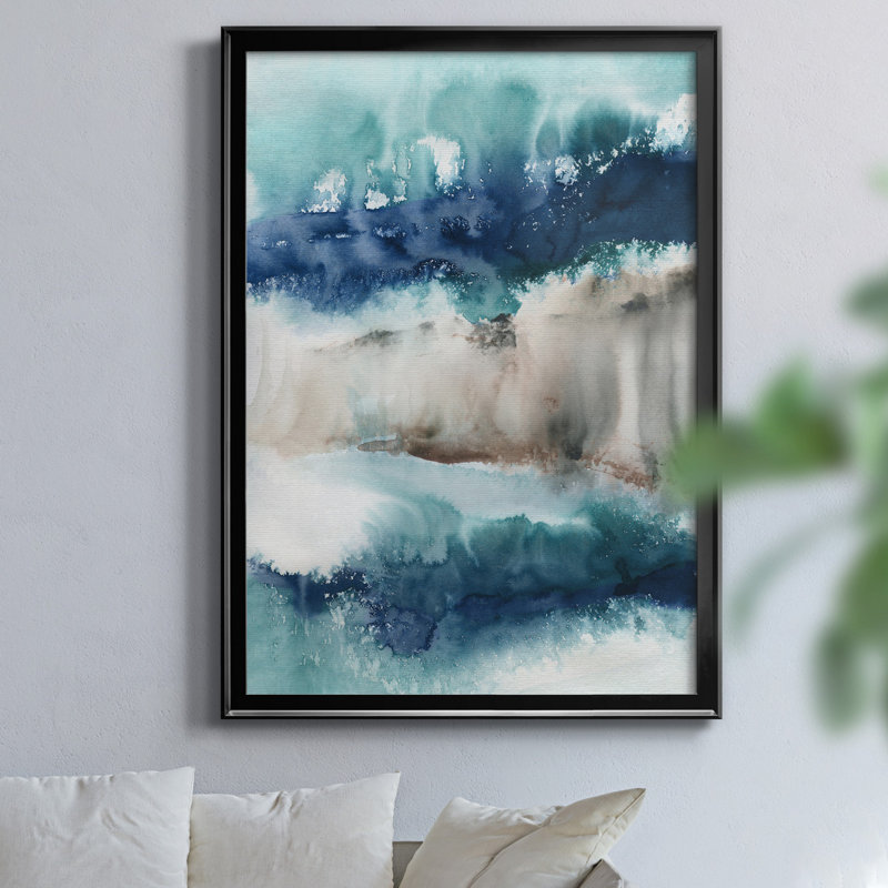 "Shifting Sands" par J Paul, reproduction d'art sur toile, H 30,5 po x l 42,5 po x P 1,5 po, Noir