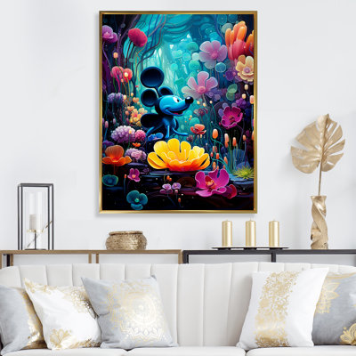 Underwater Sweet Pop Flower Dream - Art mural Pop Art