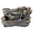 Staggered Rock Canyon Cascading Fountain with LED Lights