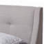 Grand lit plateforme tapissier Aveza, beige, l 66 po x L 88,78 po x H 39,96 po-68112541-68112513