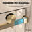 Serienty 56-60"W x 76'' H Single Sliding Frameless Shower Door with 3/8" (10mm) Clear Glass in Brushed Bronze-136279028-136430111