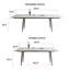 Ensemble de table et de salle à manger extensible en pierre frittée blanche-2142140541-2142140417