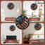 Horloge murale en bois 10 po, mouvement silencieux, à piles (piles AA non incluses), décor artistique, parfait pour les décorations