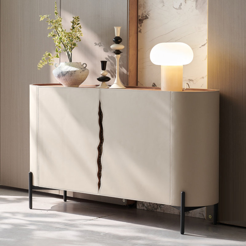 Multi-Functional Retro Design Sideboard, 33.46" H x 55.12" W x 15.75" D