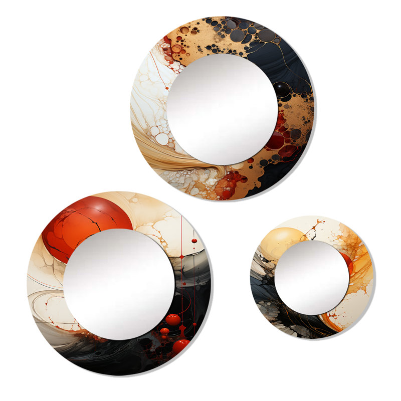 Cotner Metal Round Mirror