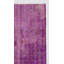 4x7.5 Ft Distressed Modern Handmade Turkish Rug Overdyed in Purple Colour