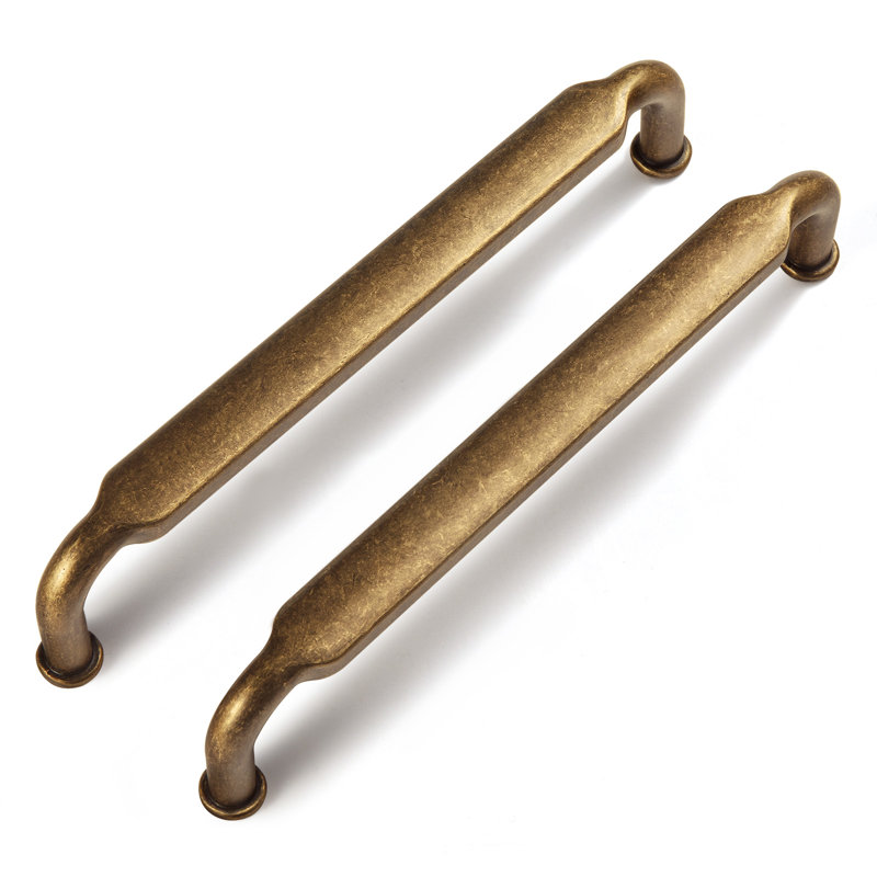 Poignée barre 5 po Retro, Laiton antique, 2