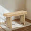 Console rustique étroite avec décorations en rotin et 2 tiroirs-724636776