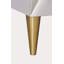 Metallic silver & champagne finish console cabinet