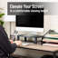Support pour écran Mind Reader, hauteur réglable, ordinateur portable, ordinateur, support, bureau, ensemble de 2, noir