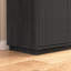 Buffet à 4 portes en bois avec prise de courant, armoire d'appoint à texture verticale ondulée avec conception sans poignée (bord de la porte comme poignée), armoire de rangement de cuisine autoportante-129460642