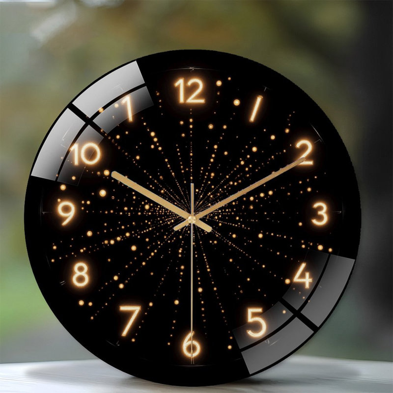 Horloge murale à DEL 12 po
