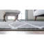 Tapis géométrique gris foncé / ivoire Oceola-1618047415