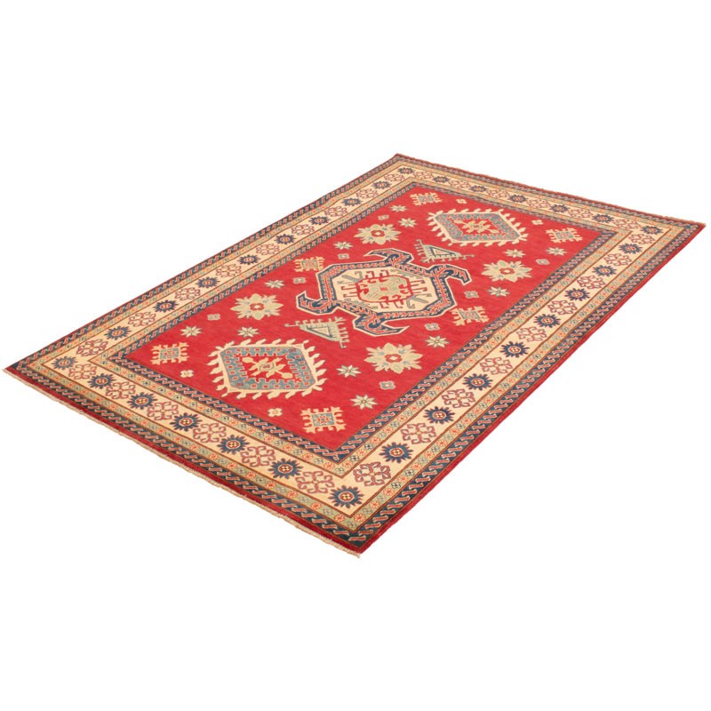 Rafail One-of-a-Kind 6'6" X 9'7" New Age Wool Area Rug in Red