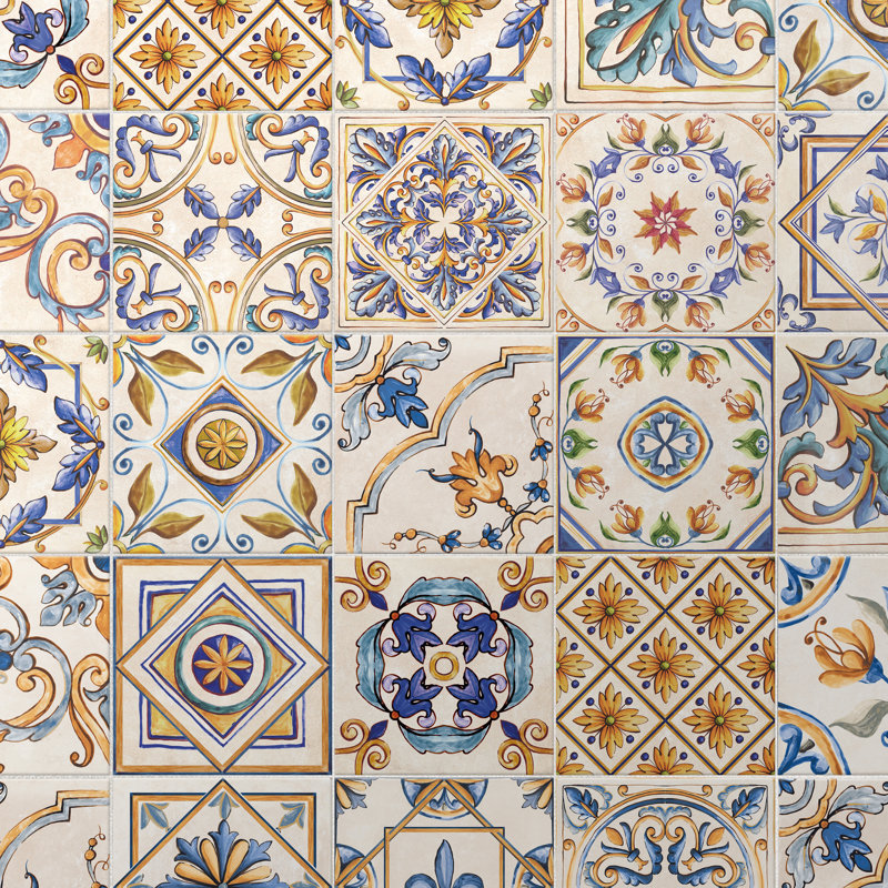 Toscana 7-7/8 In. X 7-7/8 In. Porcelain Floor And Wall Tile