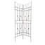 Ensemble de 2 treillis de jardin en métal antirouille 71 po pour plantes grimpantes - Support extérieur en fer brun et écran d'intimité