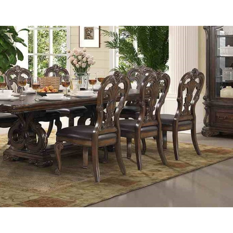 Chaise d'appoint de style traditionnel 2 pièces, Non