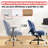 Upholstered High - Back Office Chair With Lumbar Pillow Cross Legged -116142226