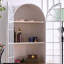Armoire arquée en fer avec porte en verre