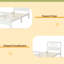 Lit plateforme en bois avec tête et pied de lit-73298263
