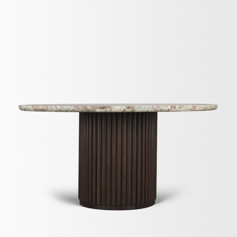 Table de salle à manger Ohara, Brun / brun espresso