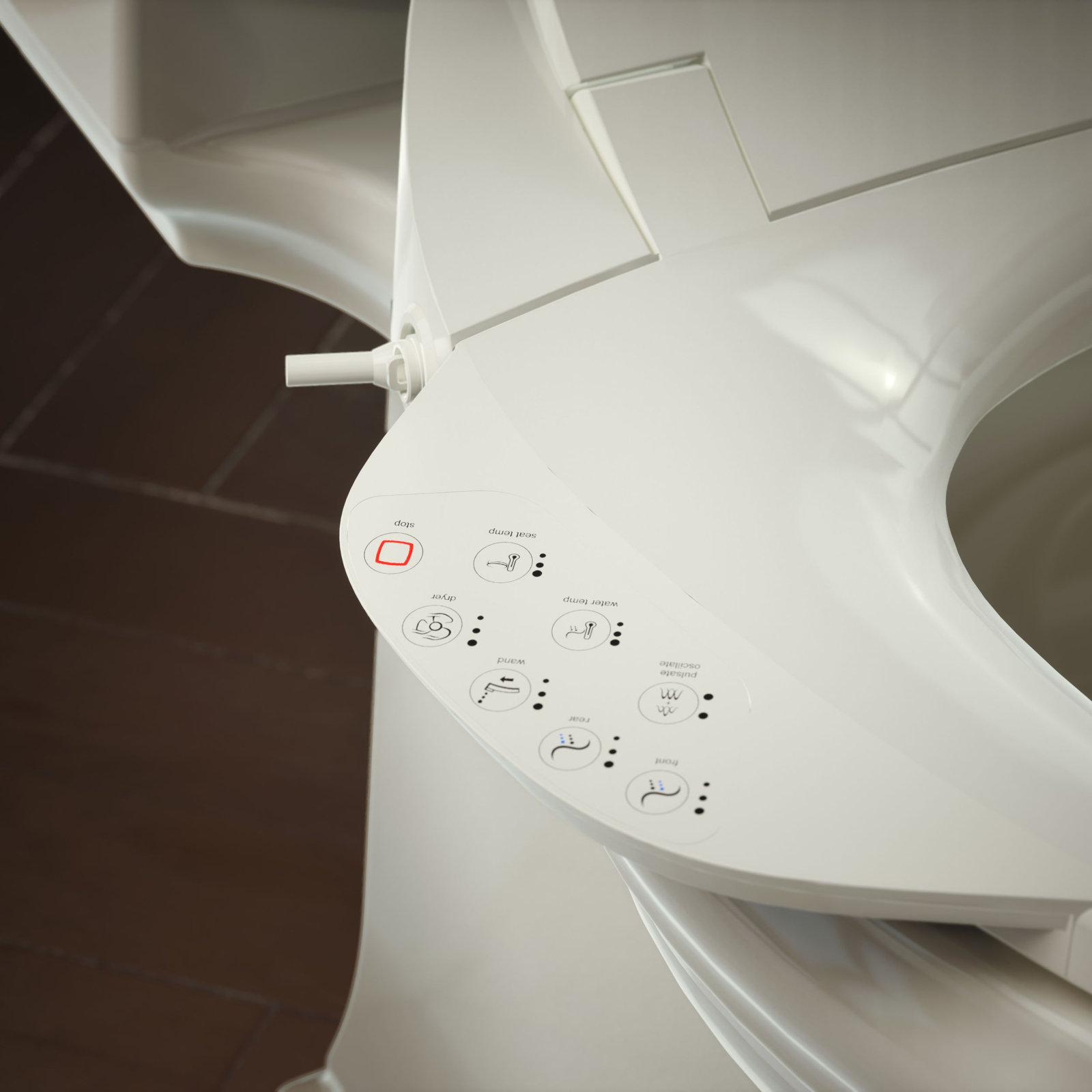 PureWash Electric Bidet Toilet Seat, Biscuit