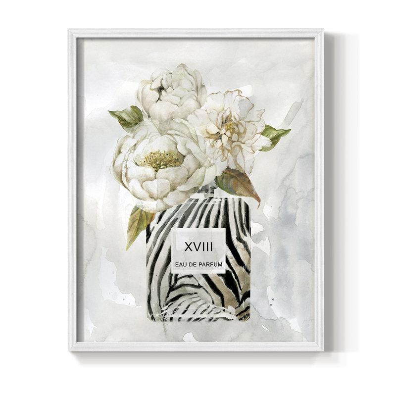 Feminine Wilds II, reproduction encadrée - bois massif, Blanc, H 20 po x l 16 po