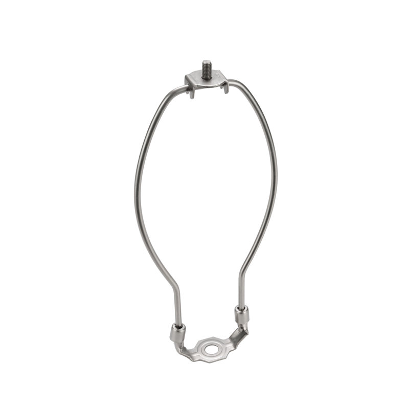 Lamp Harp, 8.5" H x 4" W x 0.8" D, Satin Nickel