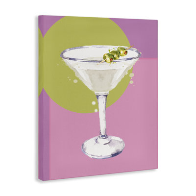 "Olive Martini Cocktail", art mural par Susan Jill