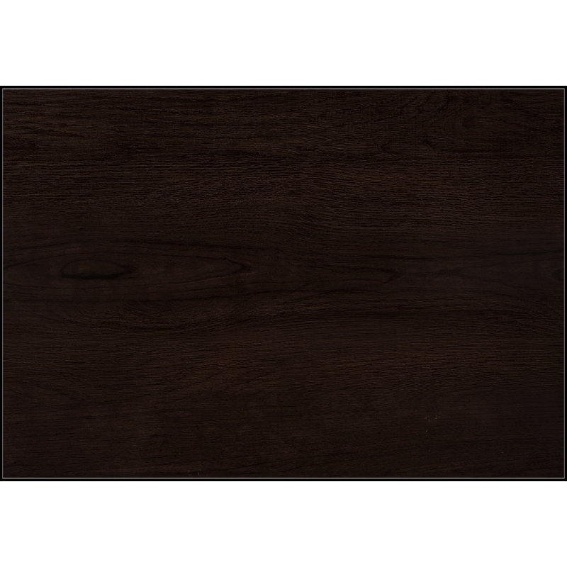 Table d'appoint d'angle étroite, design contemporain pour entrée, solution de rangement durable et peu encombrante, Espresso