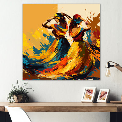 Indian Art Punjabi Bhangra - Indian Art Metal Wall Art