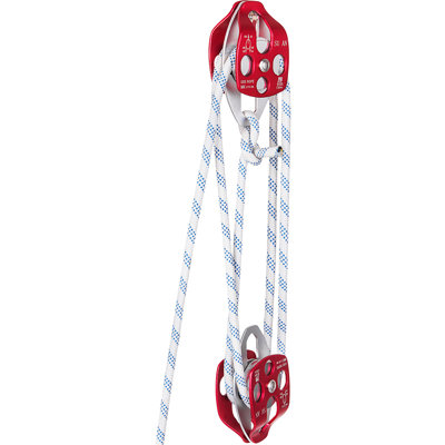 Twin Sheave Block and Tackle 1/2" x 150Ft Twin Sheave Block with Braid