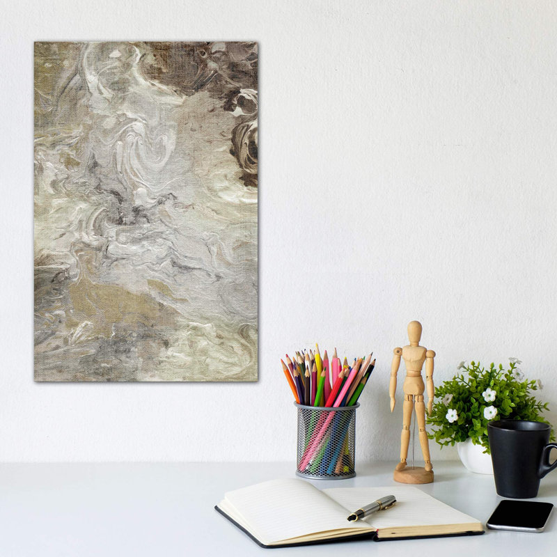Marbled Linen by Nan - Print on Canvas, Wrapped Canvas, 20.32 cm H x 30.48 cm W