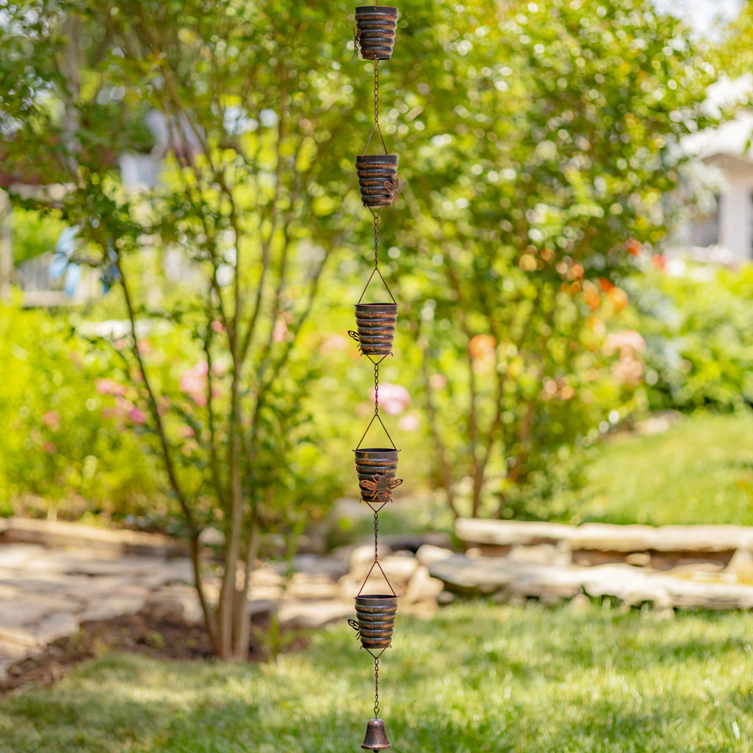 Kaitey Metal Insects Rain Chain Arlmont & Co.