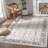 Nermine Chenille Mashine Washable Vintage Indoor Arae Rug with Non-Slip Backing for Bedroom Living Room Kitchen Entryway-1550029110