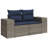  7 Piece Patio Sofa Set With Cushions Gray Poly Rattan-983091096-983091100