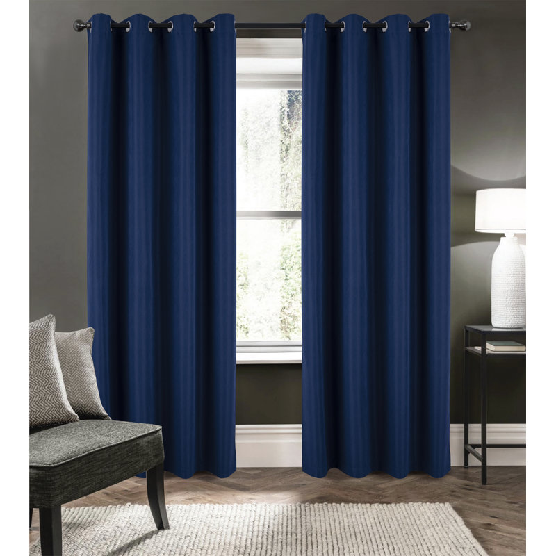 Blackout Curtain Single Panel, Navy