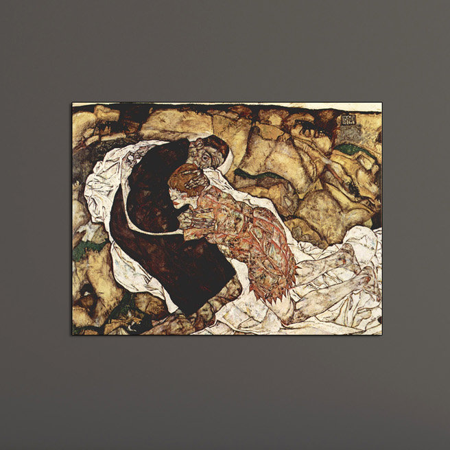 Egon Schiele - Wrapped Canvas Painting, 60cm H x 80cm W x 1.8cm D