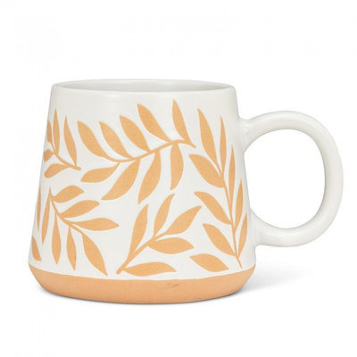 Tasse à motif de feuilles