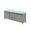 Meuble-lavabo double 80 po X P 22 po D, avec comptoir en marbre de culture-263925124